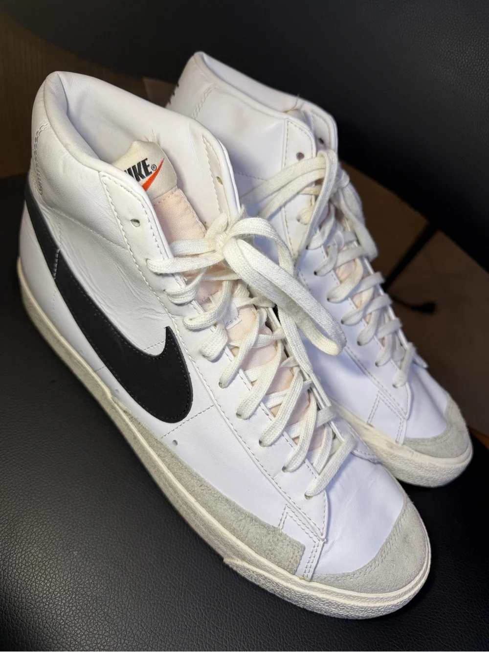 Nike Blazer Mid '77 Vintage Mens Size 13 White Lifestyle Athletic Shoes Sneakers